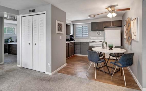kitchen and dining nook