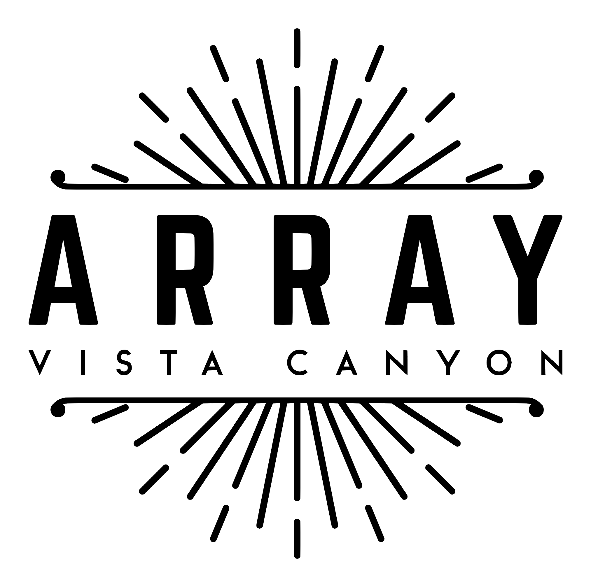 Black Logo for Array Vista Canyon