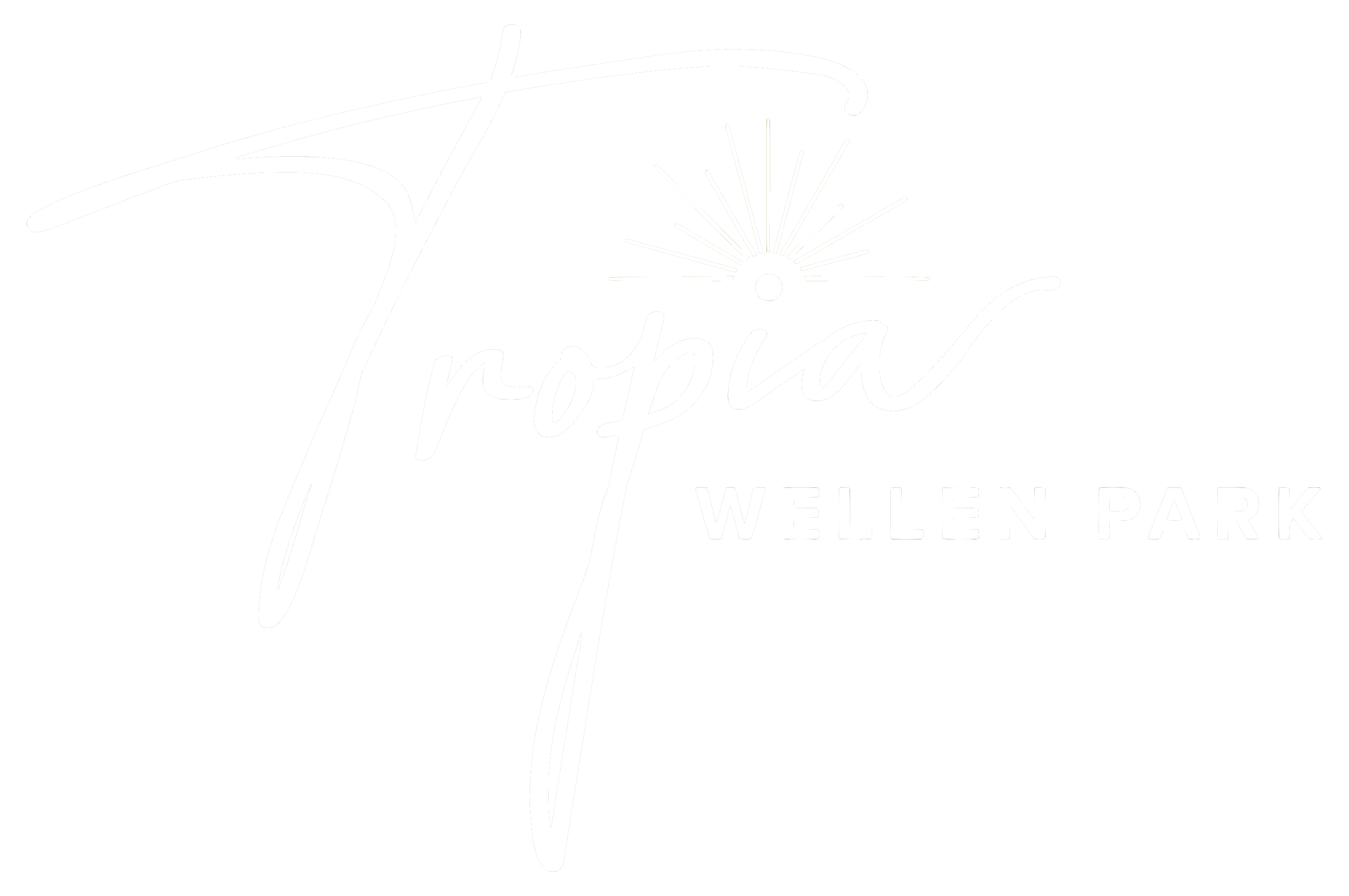 White Logo for Tropia Wellen Logo