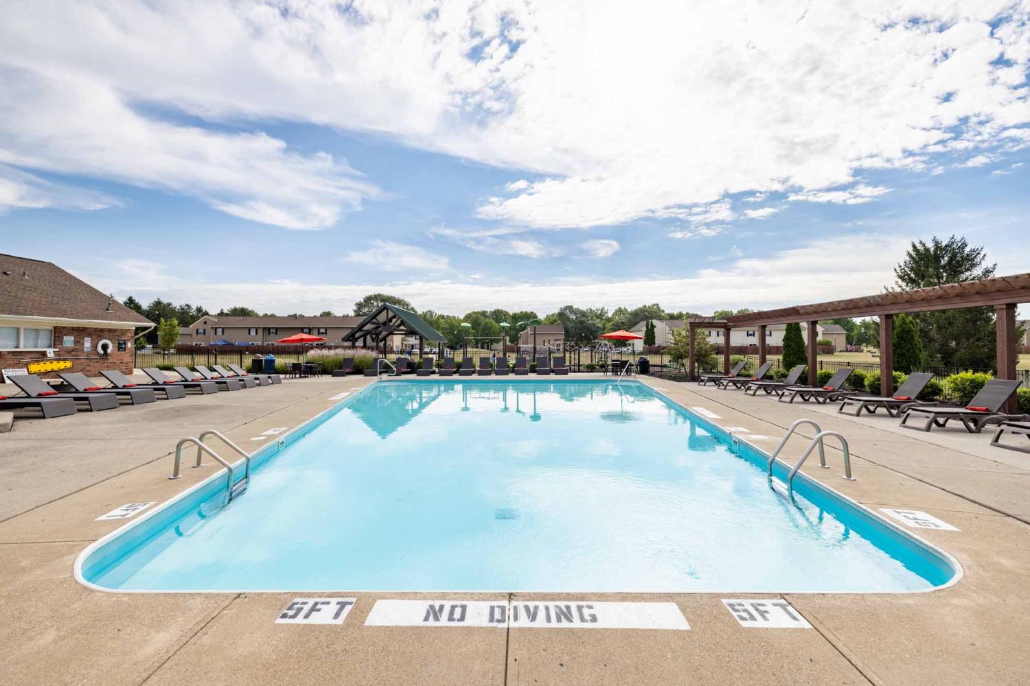 Sparkling, resort-style pool