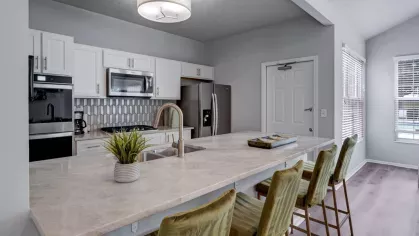 A spacious and beautifully decorated apartment interior featuring elegant furnishings, cozy bedrooms, and modern kitchens.