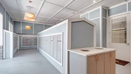 Private, clean looking mail center