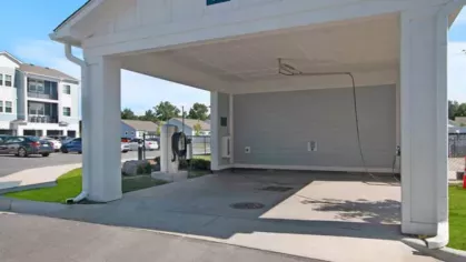 Covered parking area