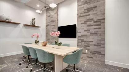 Meeting room with a flat-screen TV