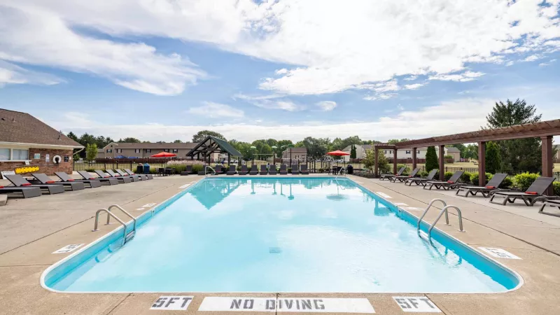 Sparkling, resort-style pool
