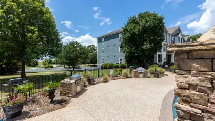 Grandview at Lake Murray walking area near the swimming pool and grilling stations. 