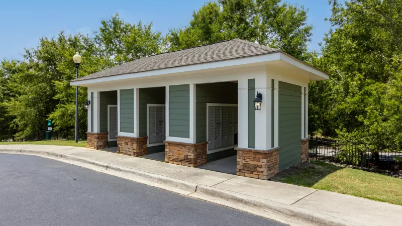 Mailing area securely located at Market Street Station.