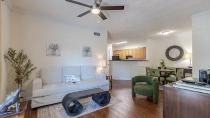 Heights at Lake Murray living room with open concept.