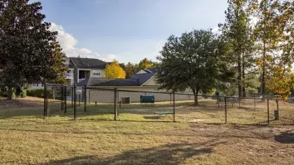 Enclosed dog park located on the grounds.