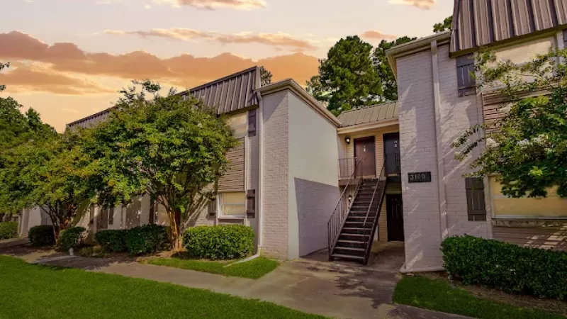 Exterior shot of one of the resident buildings.