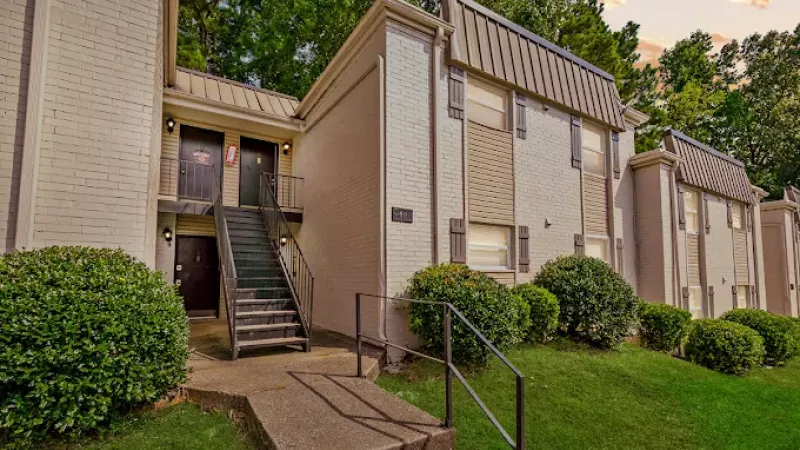 Exterior shot of one of the resident buildings.