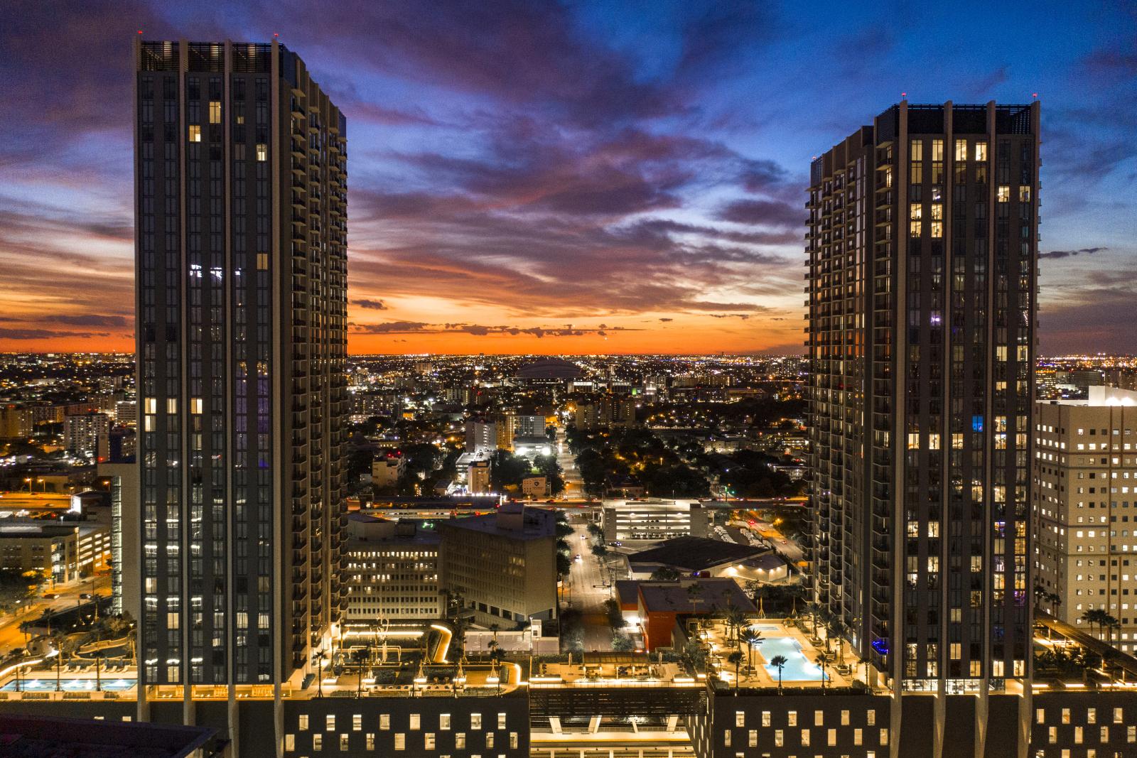 ParkLine Miami Night View