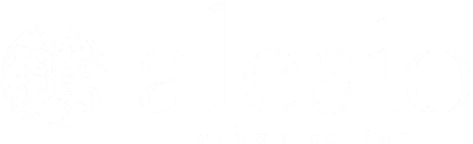 Alesio Logo White