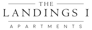 The Landings I logo features a bold, geometric design with a modern block font, accompanied by a simple underline and evenly spaced text below, emphasizing structure and balance.