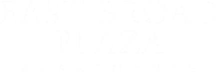 East Broad Plaza White Logo
