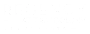 Regency at First Colony White Logo