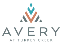 Avery at Turkey Creek Apartments logo in full color with geometric design above the community name.