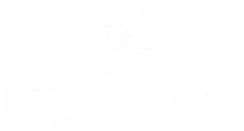 Reflections Logo - White
